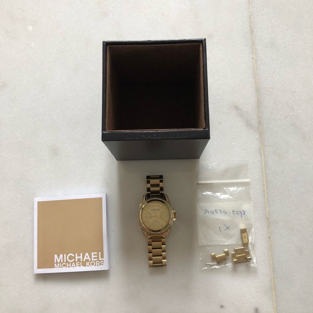 Michael Kors Diamond Encrusted Gold Watch